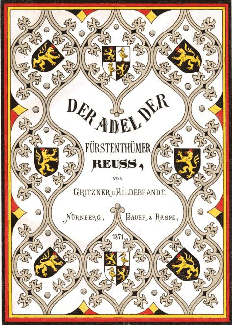 Der Adel der Fürstenthümer Reuss
