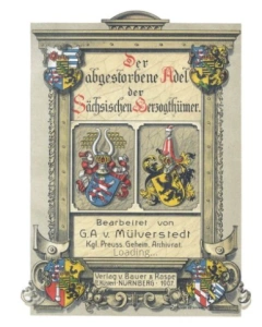 Augestorbener Adel der Saechsischen Herzogtümer