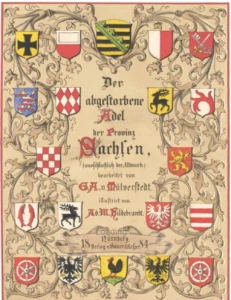 Ausgestorbener Preussischer Adel; Provinz Sachsen, exl. der Altmark